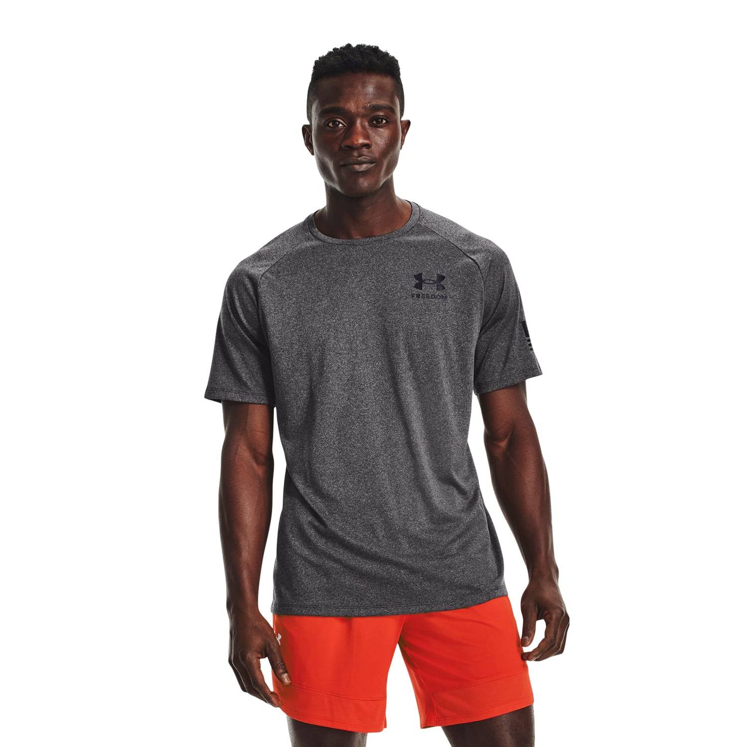 FREEDOM TECH SHORT SLEEVE SHIRT IN CARBON BLACK/BLACK