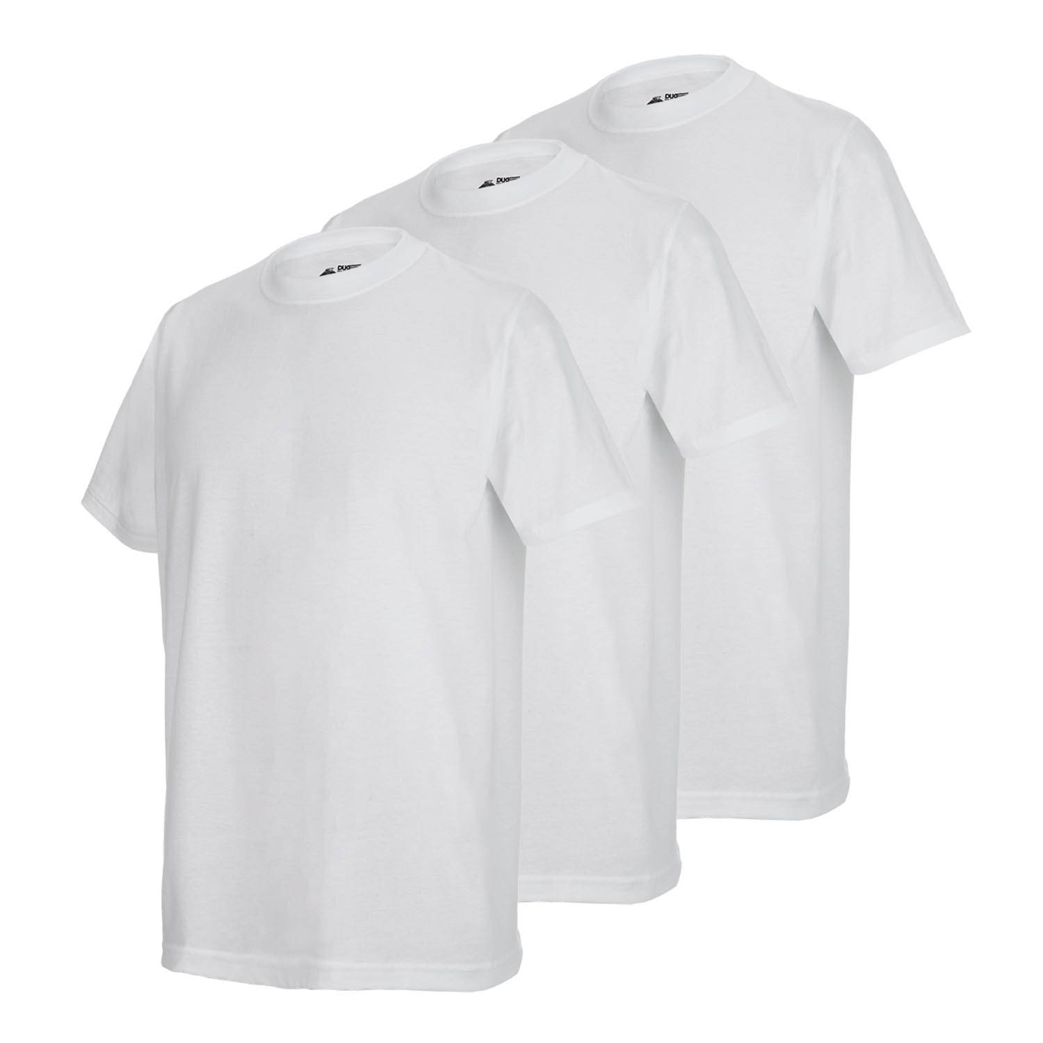 DUKE 50/50 T-SHIRT, 3 PACK IN WHITE