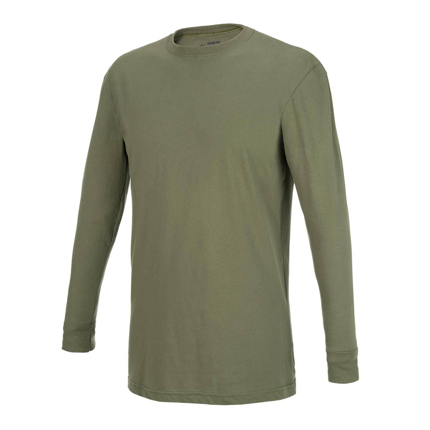 DUKE 50/50 POLYESTER/COTTON LONG SLEEVE MILITARY T-SHIRT