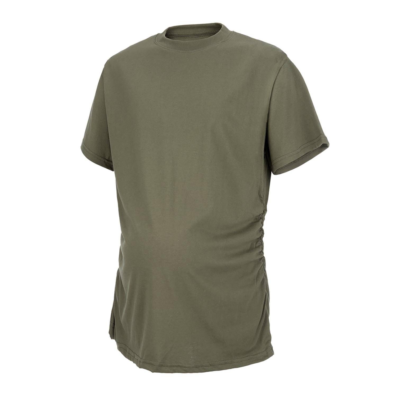 DUKE MILITARY MATERNITY SHIRT IN OLIVE