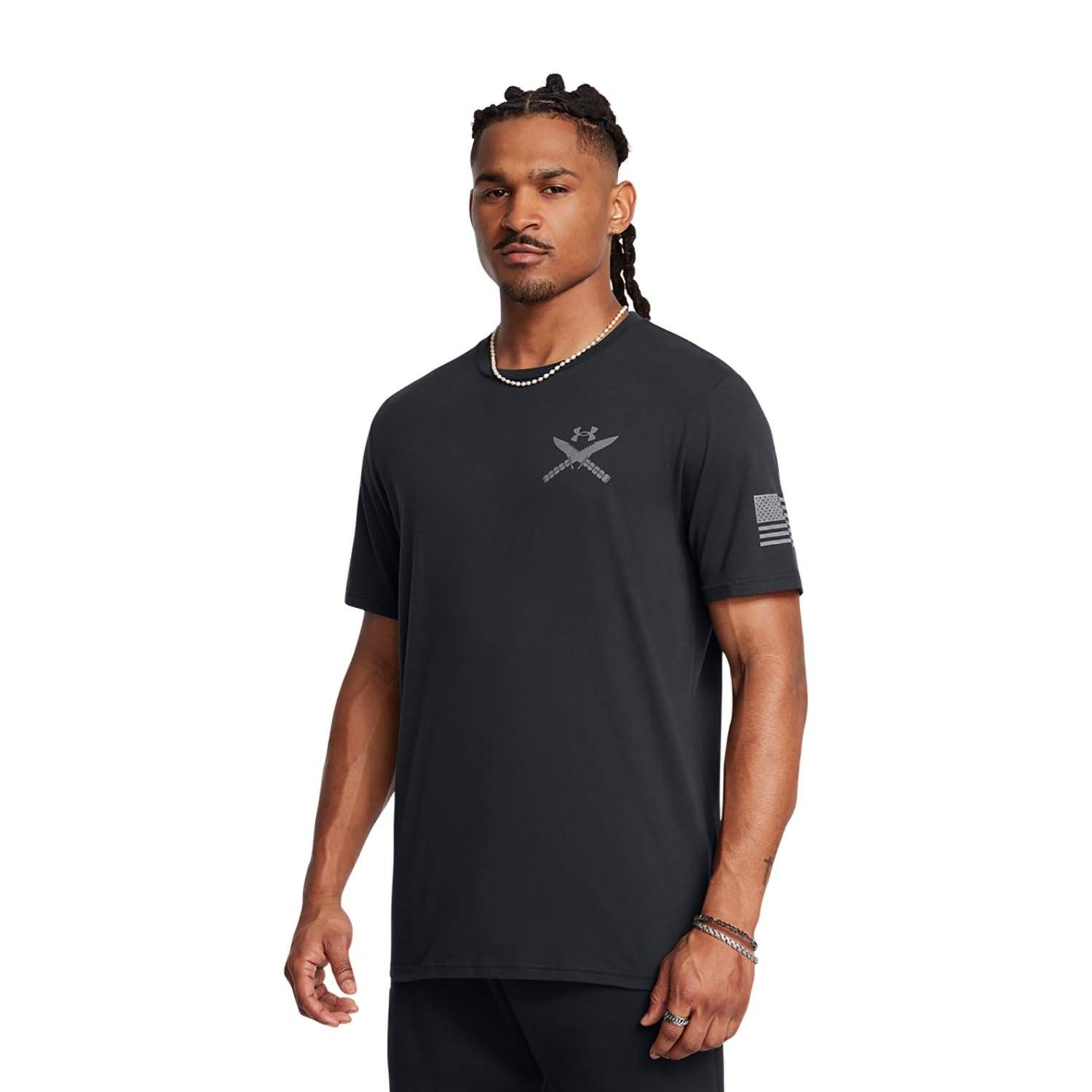 UNDER ARMOUR MEN'S FREEDOM TACTICAL LOGO T-SHIRT