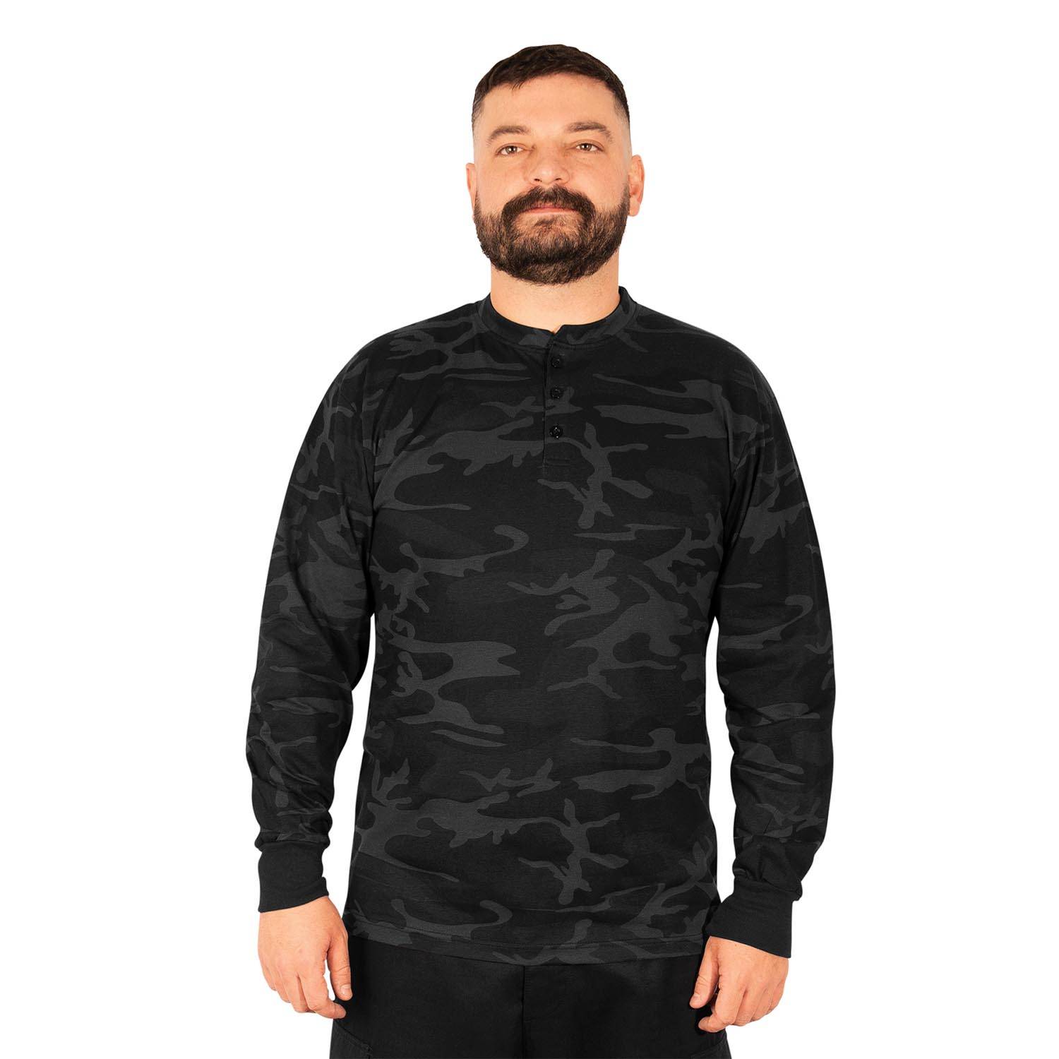 ROTHCO LONG SLEEVE HENLEY T-SHIRT