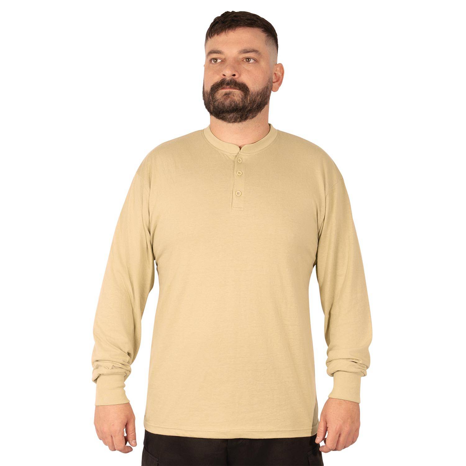 ROTHCO LONG SLEEVE HENLEY T-SHIRT