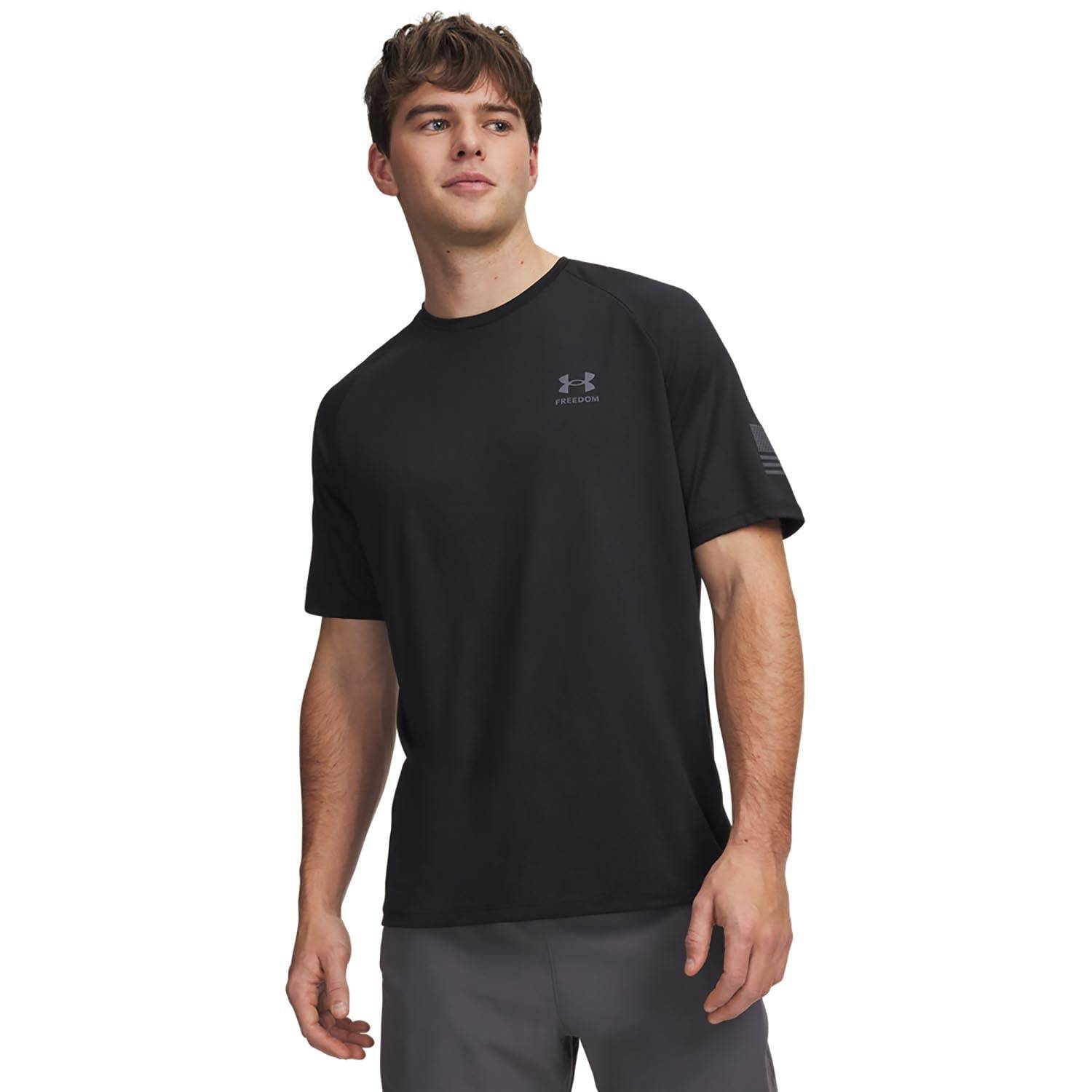 UNDER ARMOUR MEN'S FREEDOM TECH SHORT SLEEVE T-SHIRT