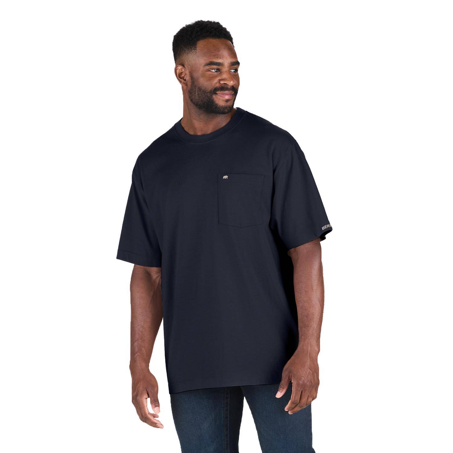 BERNE MEN'S HIGHLAND HEAVYWEIGHT SHORT SLEEVE POCKET T-SHIRT