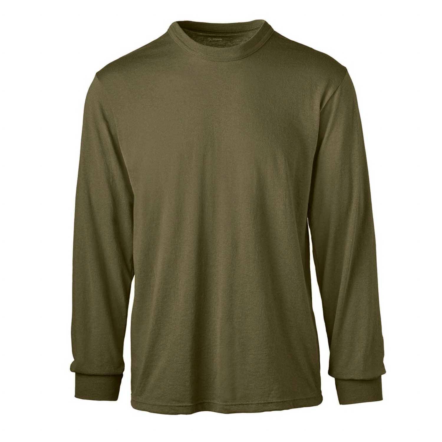 Soffe Mens Long-Sleeve Cotton T-Shirt 