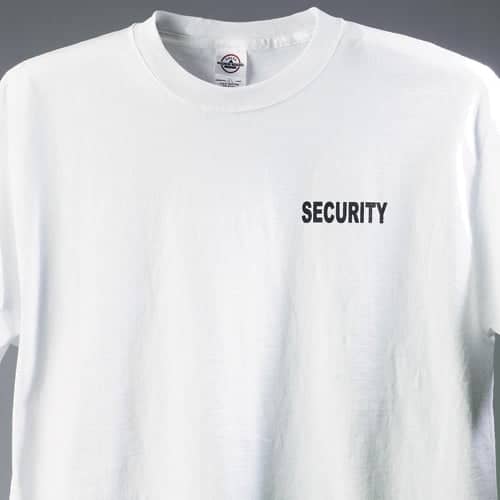 GALLS SCREEN PRINTED SECURITY T-SHIRT