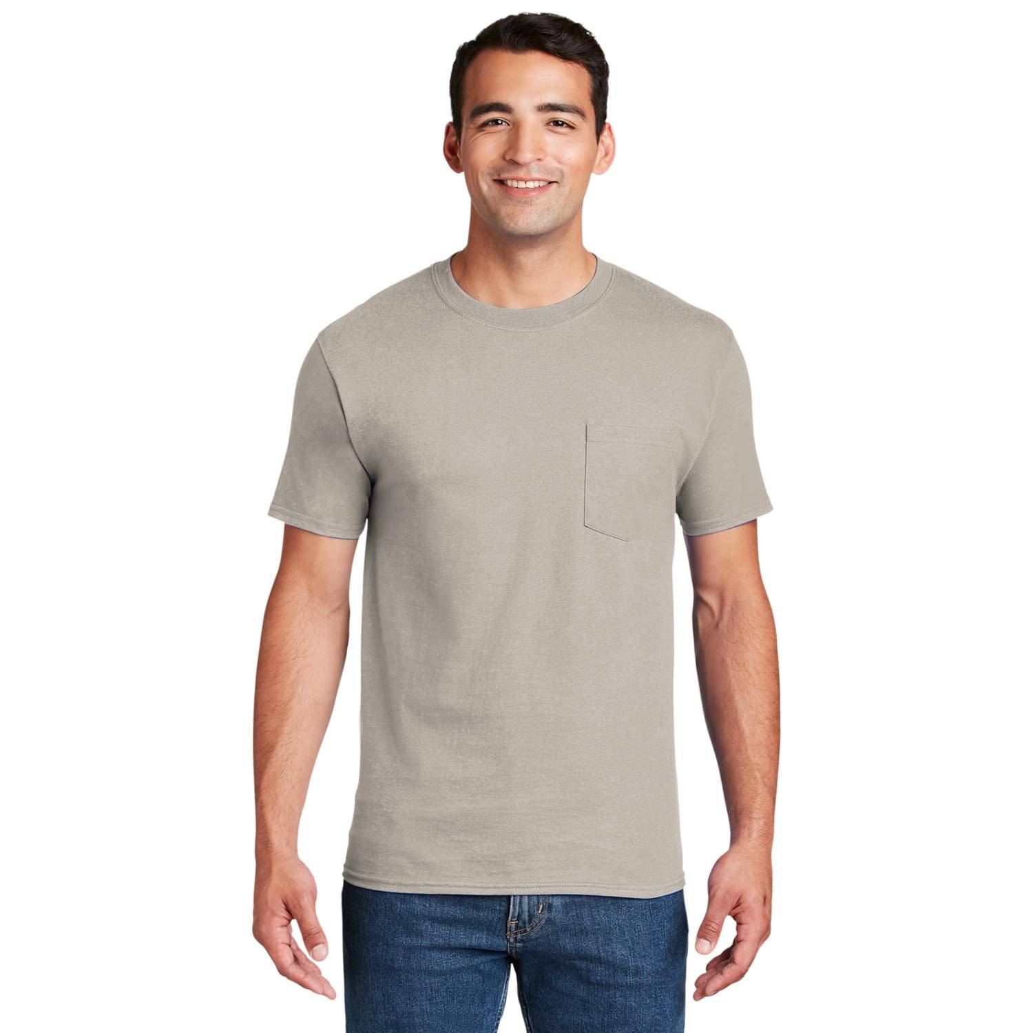 Hanes Beefy-T Cotton T-Shirt with Pocket | Galls