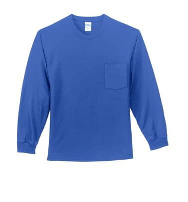 Port & Company Long Sleeve Essential Pocket Tee