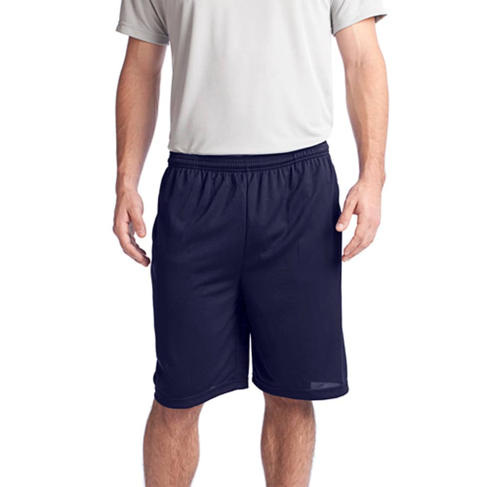 SPORT TEK POSICHARGE TOUGH MESH POCKET SHORTS