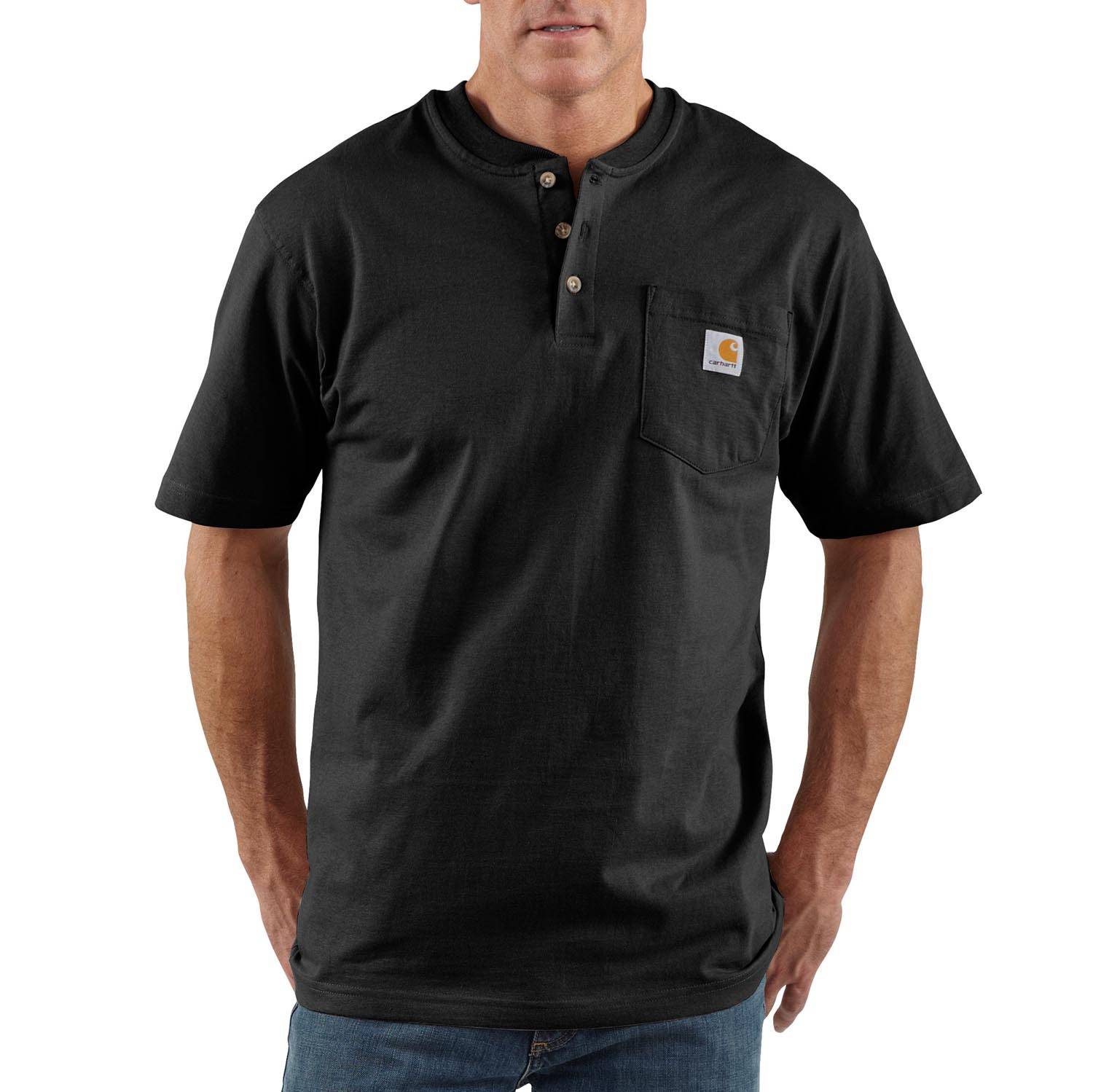 Carhartt Heavyweight Short Sleeve Pocket Henley T-Shirt