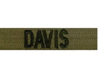 GALLS STANDARD EMBROIDERED NAMESTRIP (UNAPPLIED)