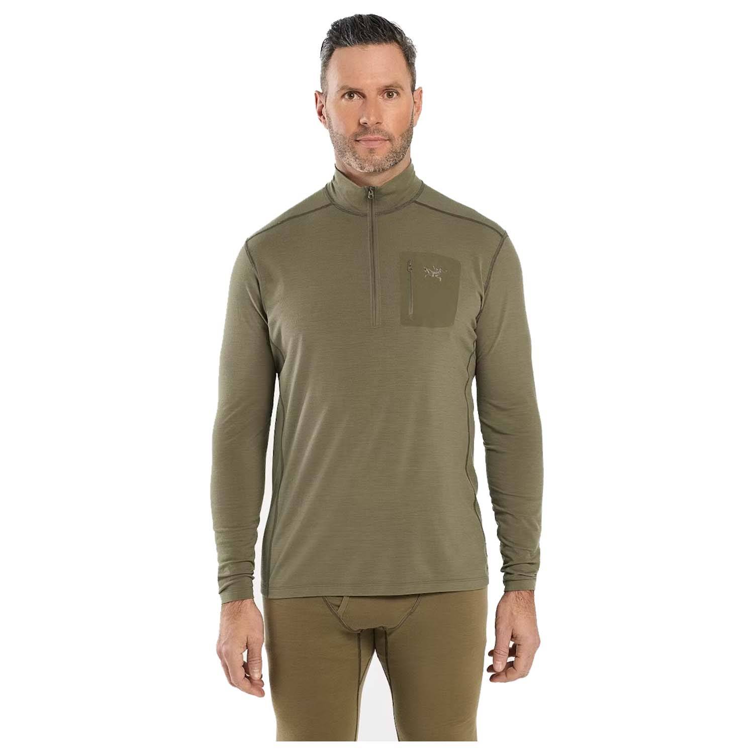 ARC'TERYX LEAF MEN'S COLD WX ZIP NECK AR WOOL SHIRT