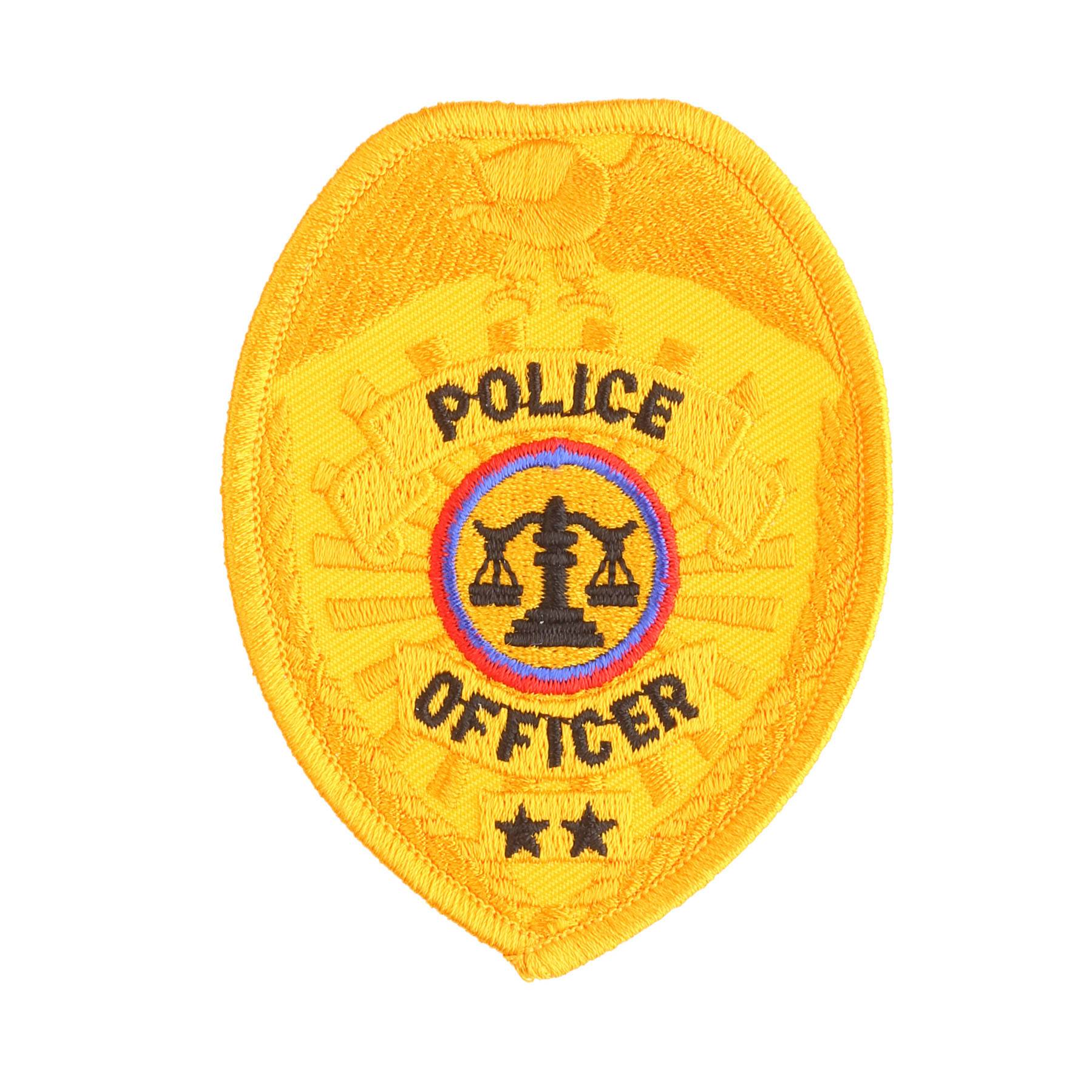 Hero's Pride Gold Shield Police Officer Chest Patch