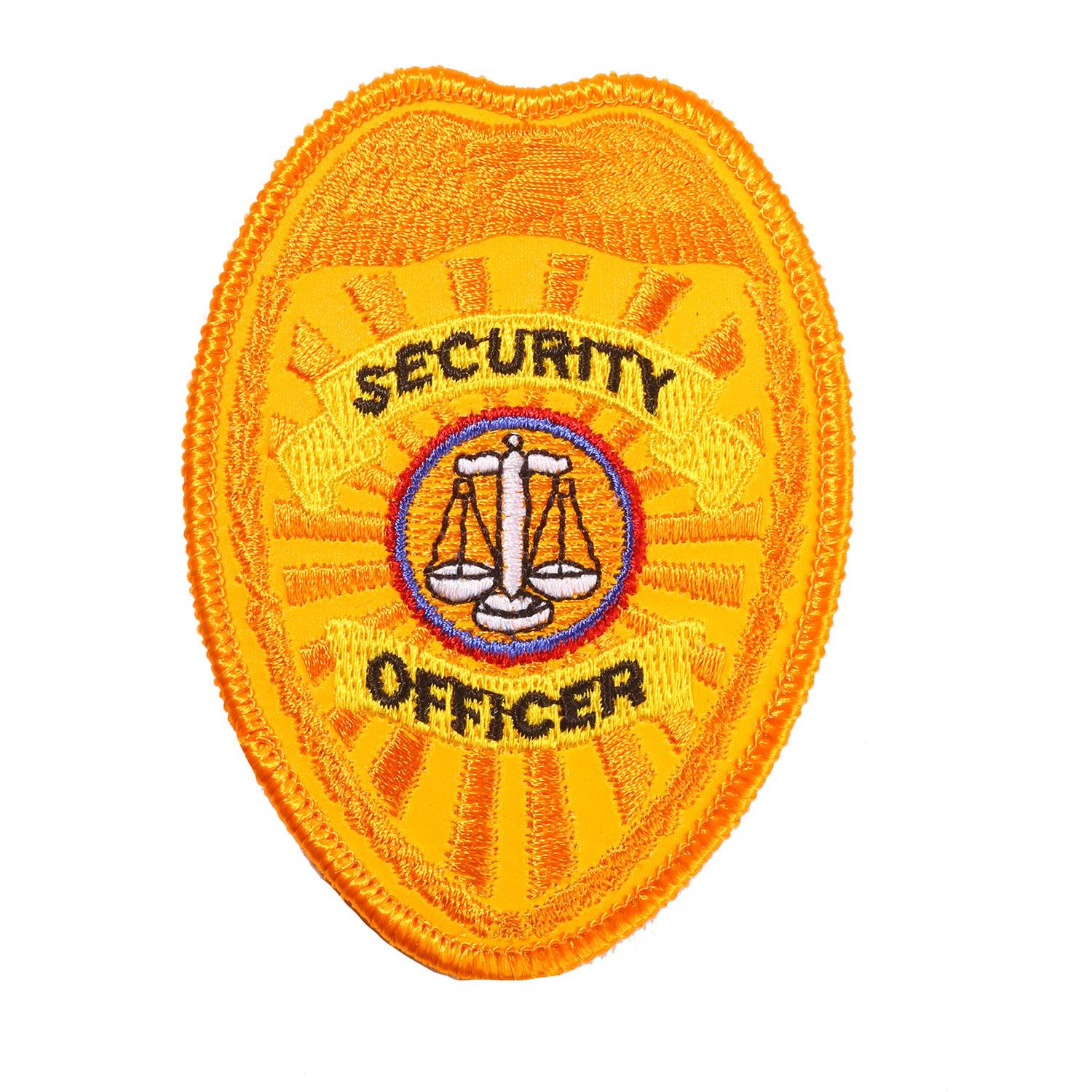 Reflective Small Security Badge Blue or Black 