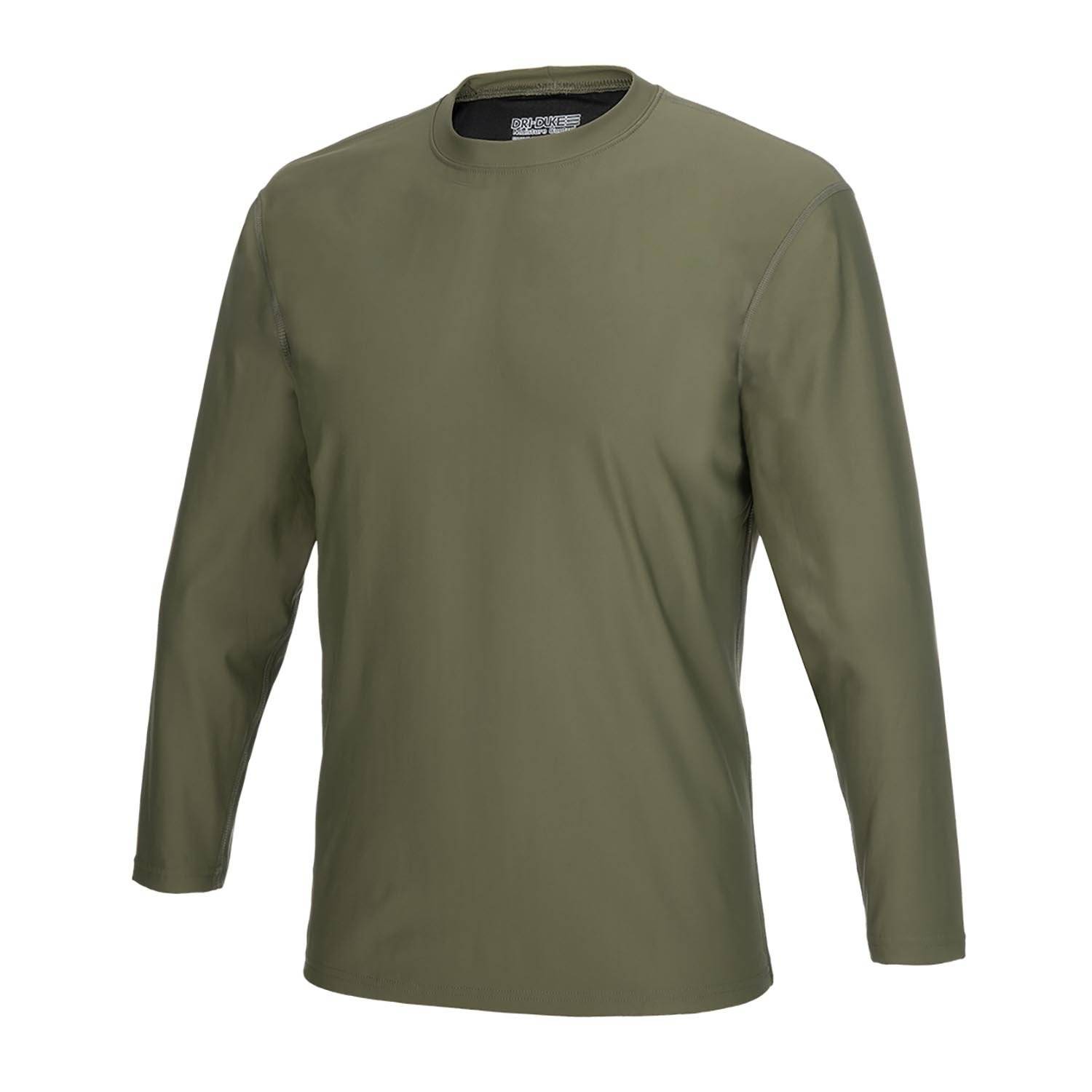DUKE THERMAL MILITARY LONG SLEEVE TOP IN OLIVE