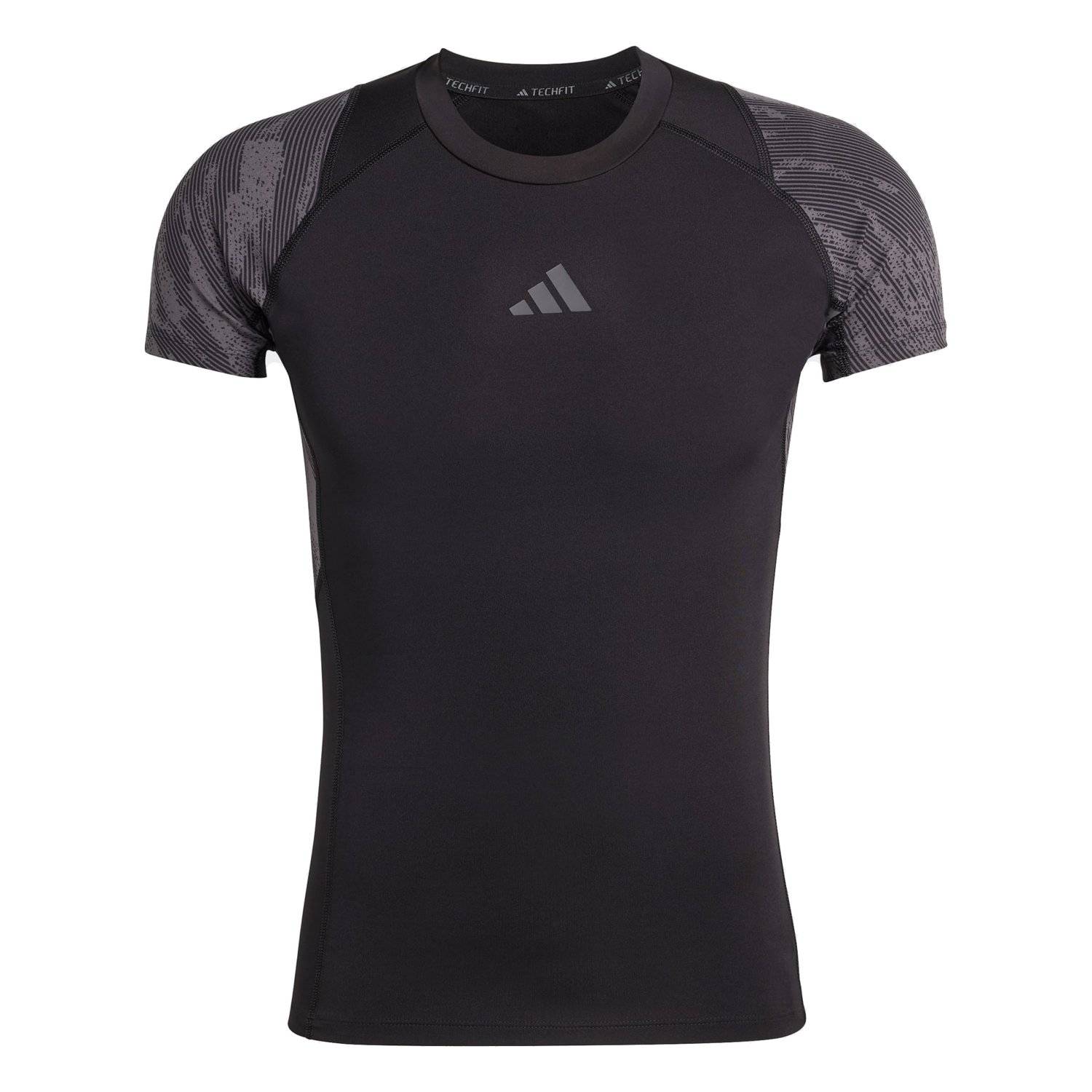 Adidas Men's Techfit AOP CLIMACOOL Short-Sleeve T-Shirt