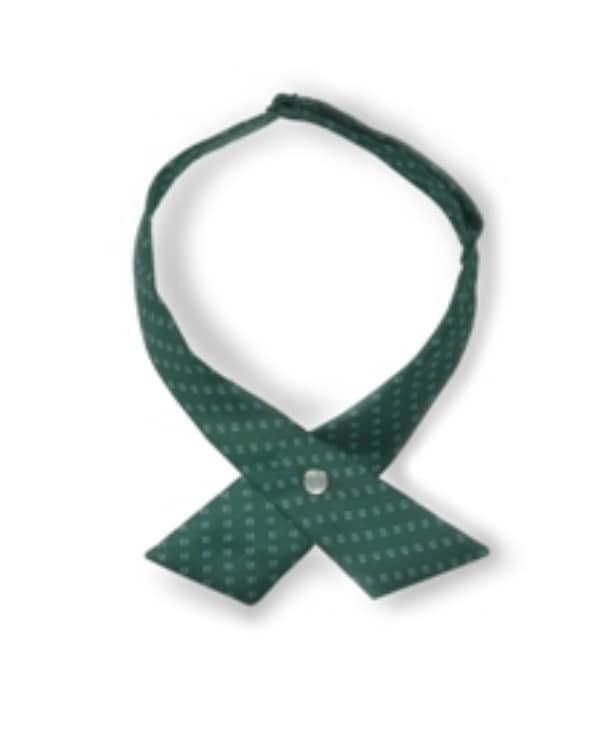 Samuel Broome LADIES WOVEN NEAT CROSSOVER TIE WITH PEARL SNA