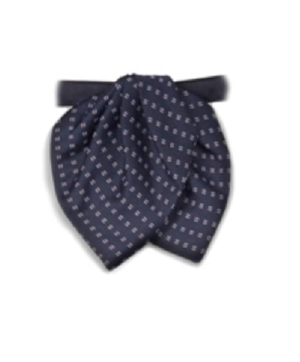 Samuel Broome WOVEN NEAT BANDED TULIP BOW NECKTIE