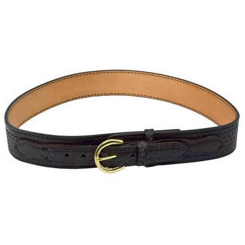 Style Duty Belt Plain with Brass Buckle for 34-Inch Waist Lined with Velcro Safariland 146V Border Patrol Black Hook 