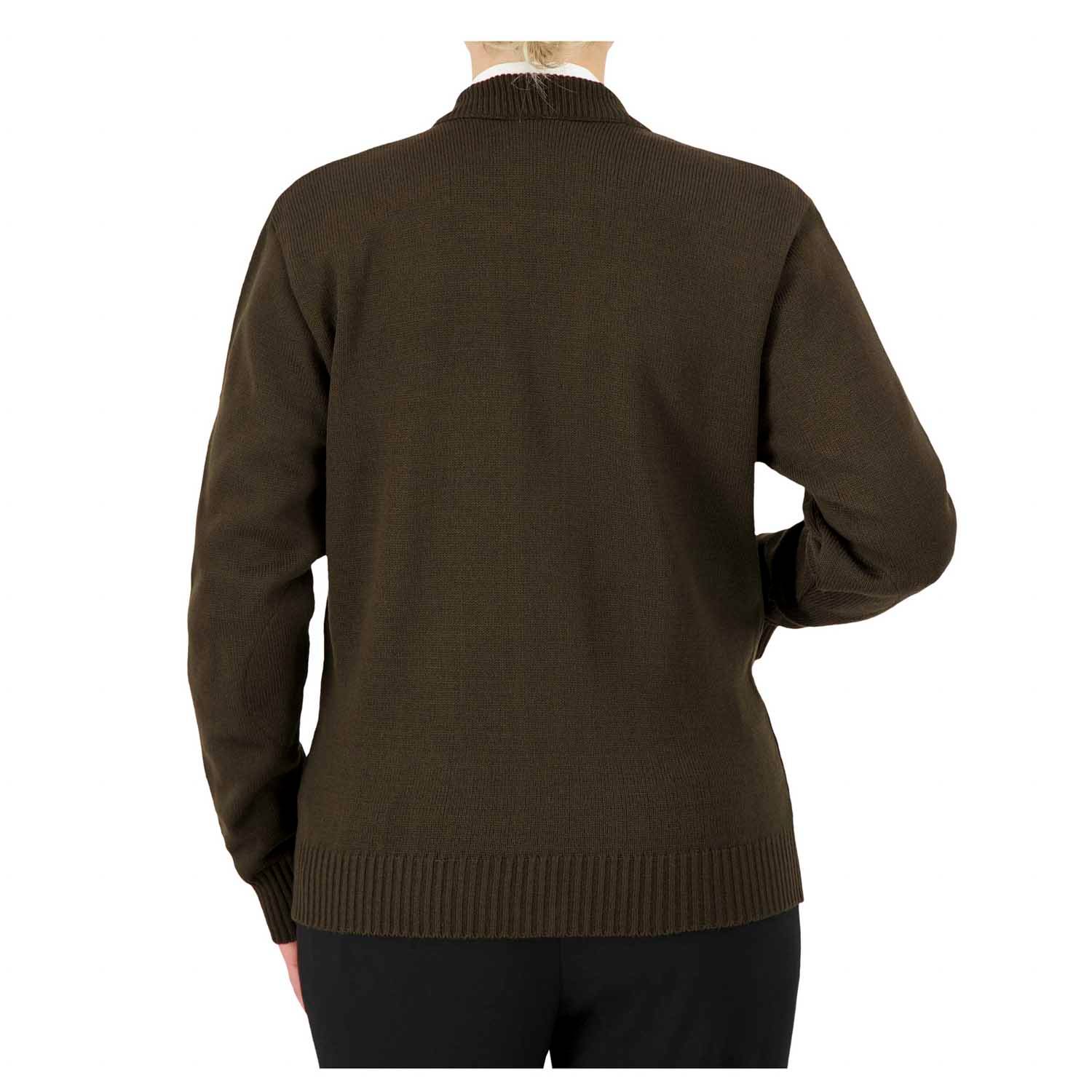 Cobmex Unisex Crew Neck Zip Front Cardigan Sweater