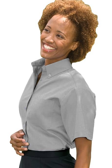 EDWARDS SHORT SLEEVE DRESS BUTTON WOMEN'S OXFORD