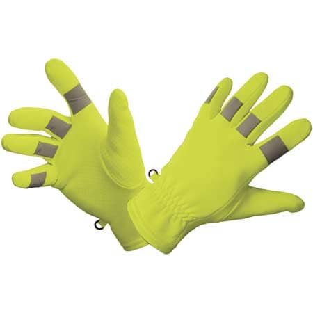 Gloves For Professionals Hi Vis 4 Way Stretch Traffic Glove