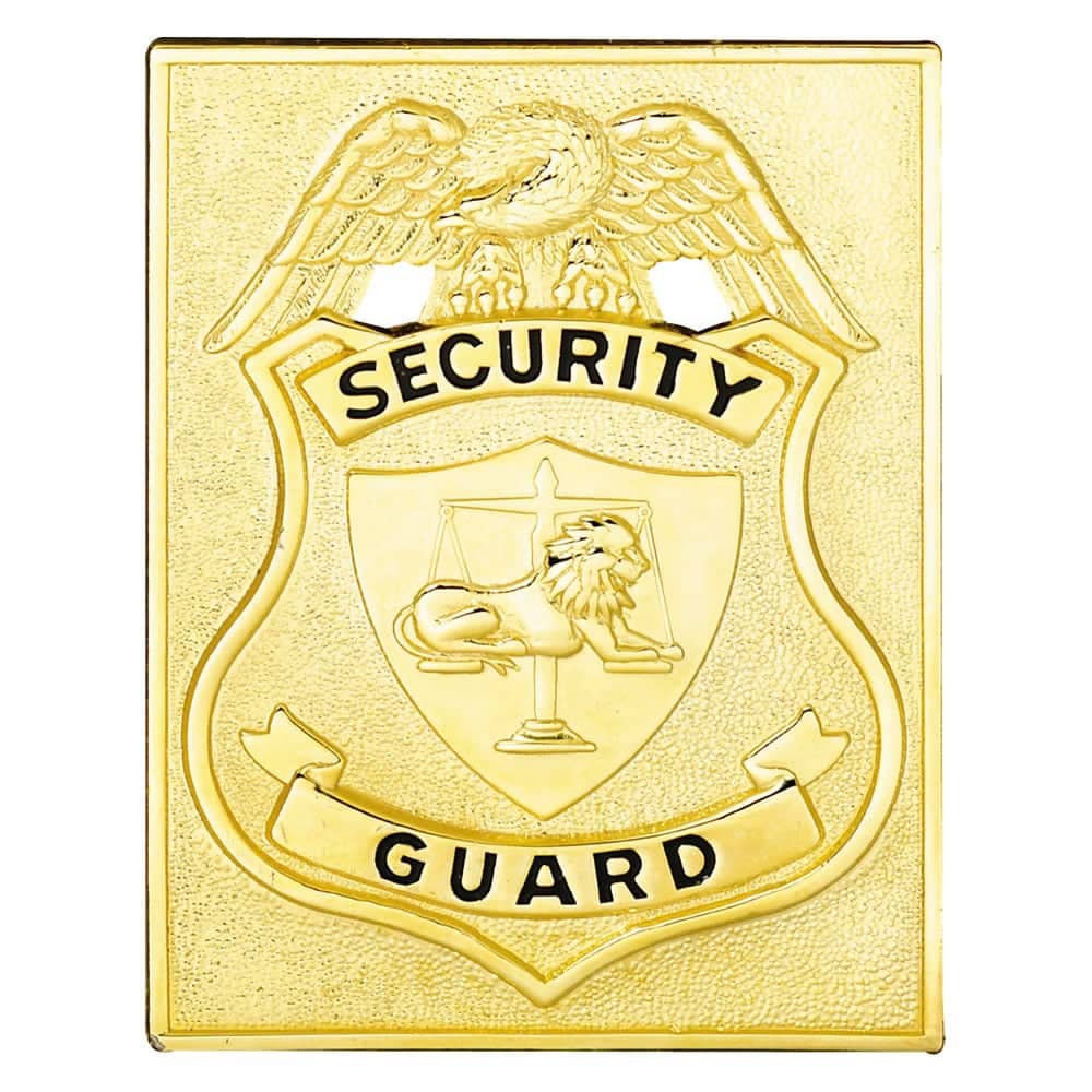 LawPro Square Security Guard Shield, Badge