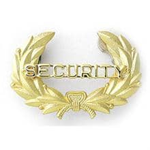 LawPro Security Wreath Hat Badge
