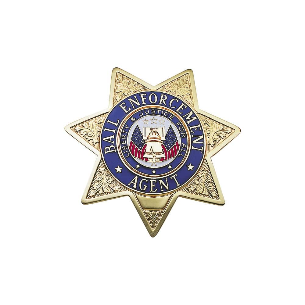 LawPro Bail Enforcement Agent 7Pt Star Badge