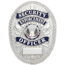 LawPro Deluxe Oval Security Enforcement Badge