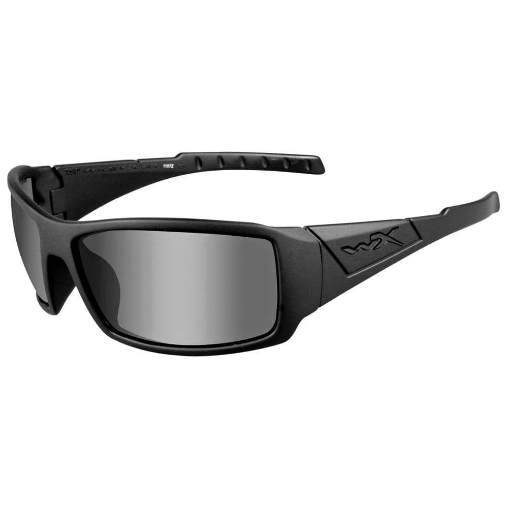 Polarized Smoke Grey Wiley X Valor Ops Sunglasses Grey/Black 